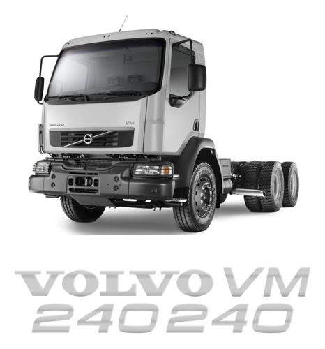 Kit Adesivo Emblema Caminhão Volvo Vm Série Resinado Relevo