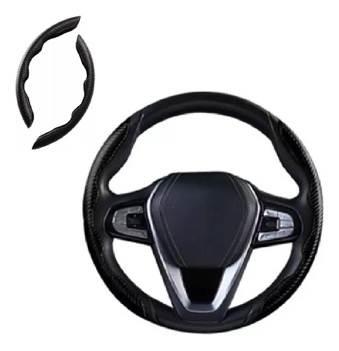 Funda Protectora De Cuero Y Microfibra Para Volante De 38cm