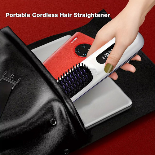 Multifuncional De Cerâmica Cabelo Portátil Sem Fio Lcd