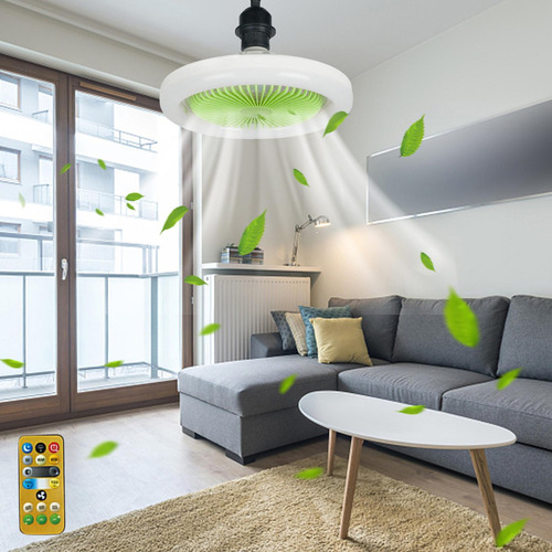 Shaoke Ventiladores Led 30w 36w Con Lámpara Ventilador 6w