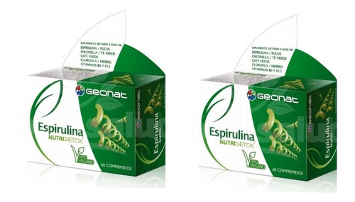 Espirulina Nutricion Vitaminas Minerales Antioxidantes X2