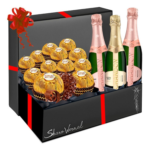 Regalo Cumpleaños Bombones Chandon Champagne 187 Aniversario