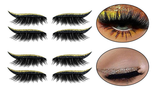 3 Delineador De Ojos Reutilizable Pegatinas De Pestañas