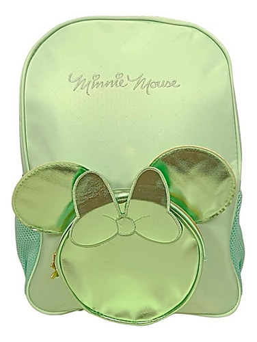 Mochila Minnie Mouse Primaria Backpack 179125 Color Verde Claro