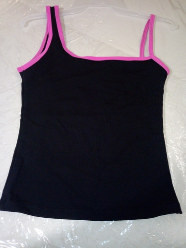 Tank Top Rosa Y Negro.talla Chica.