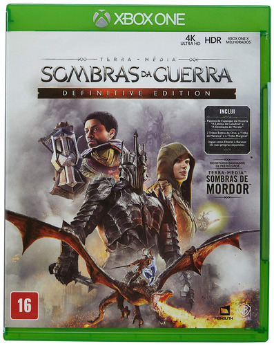 Sombras Da Guerra Definitive Edition - Xbox One Midia Fisica Em Português