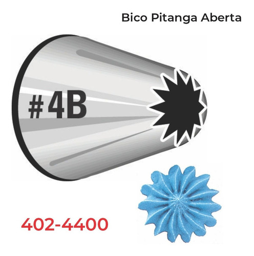 Bico Wilton 4400-4b Pitanga Aberta Grande P/ Decorar Bolos