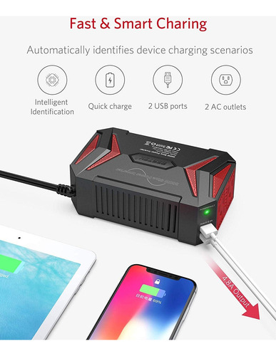 Bestek 300watt Onda Senoidal Pura Inversor Adaptador Coch...