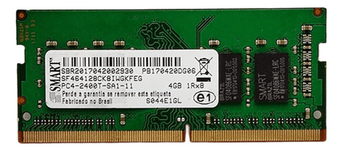 Memoria Ram 4gb Notebook Ddr4 2400mhz Smart Lenovo Oem Verde