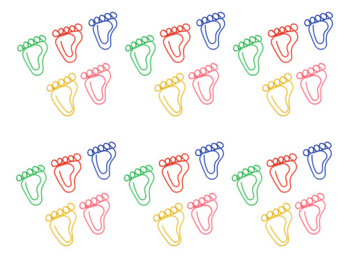 100 Clips De Papel Footprint, Mayor Resistencia Al Deslizami