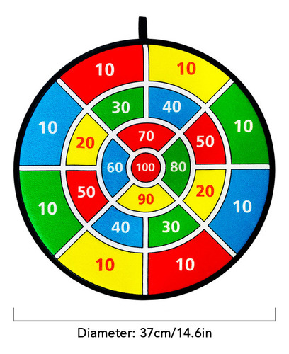 Tablero De Dardos Con 8 Bolas Adhesivas For Juegos Deportiv