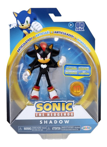 Imagem 3 de 4 de Boneco Jakks Pacific Sega Sonic The Hedgehog 4'' - Shadow