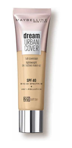 Base Maybelline Dream Urban Cover Tono 228 Soft Tan