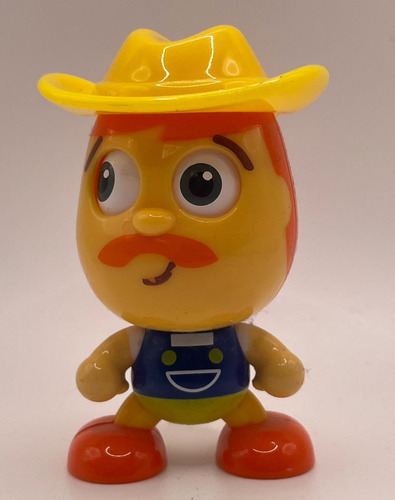 Figura De Sheriff Cabezon Con Ojos Mobiles 2001 Mattel 8cms (Usado)