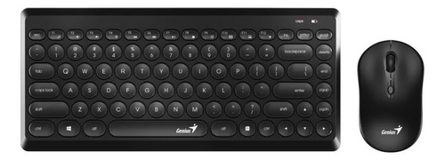 Kit Teclado Mouse Inalambrico Genius Luxemate Q8000 Slim Color del mouse Negro Color del teclado Negro