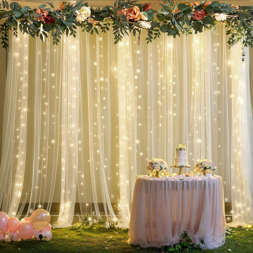 Cortina Lluvia 280 Led 3x2 Efectos Fiesta Decoración Eventos