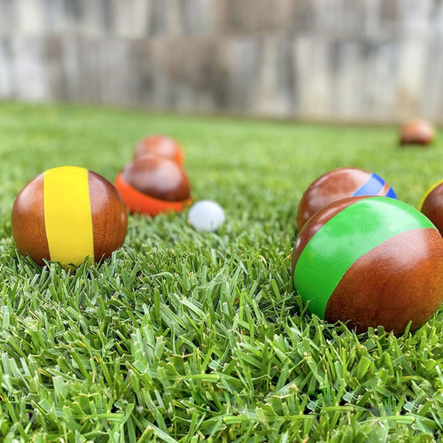Juego De Bochas De Madera Dura Gosports De 100mm, 8 Bolas