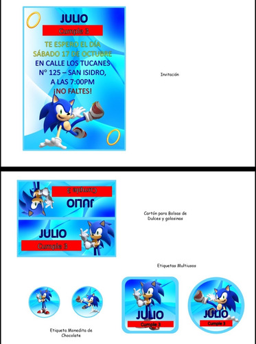 Imagen 2 de 5 de Kit De Cumpleaños Editables