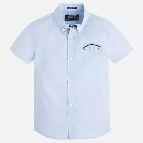 Camisa M/c Lisa. Marca Mayoral. Modelo 3139. Color Celeste.