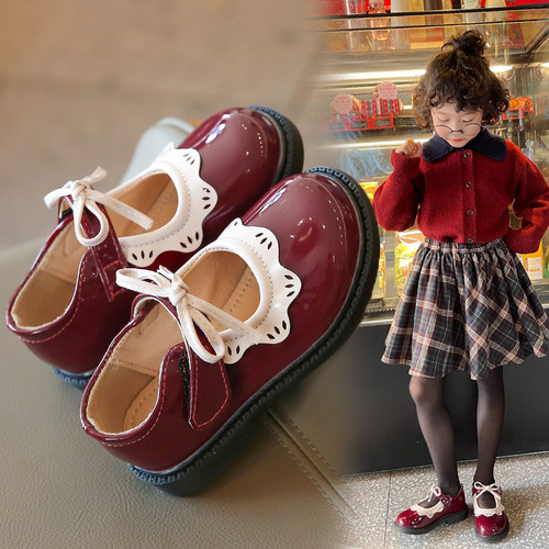 Zapatos De Princesa Con Lazo Para Niños Hermosos Cómodos