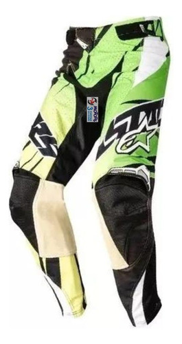 Jm Pantalon Alpinestars Mx Motocross Techstar Black Green