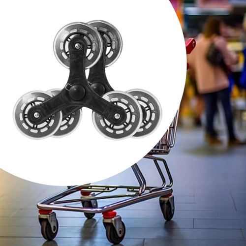 2 Piezas Trolley Triangle Wheels Anti Slip, Diámetro De La