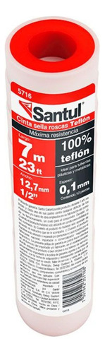 55 Pzs. Cinta Sella Roscas Teflón 1/2 De 7 M