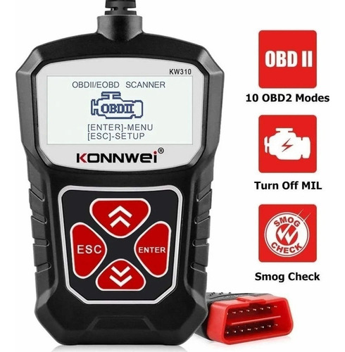 Obd2 Scanner Leitor De Código De Falha Automotivo Kw310 Sd2