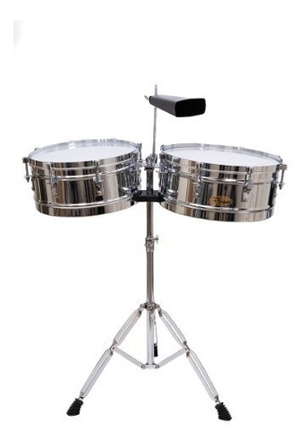 Timbaleta Parquer Master 13 Y 14 Con Soporte Cencerro