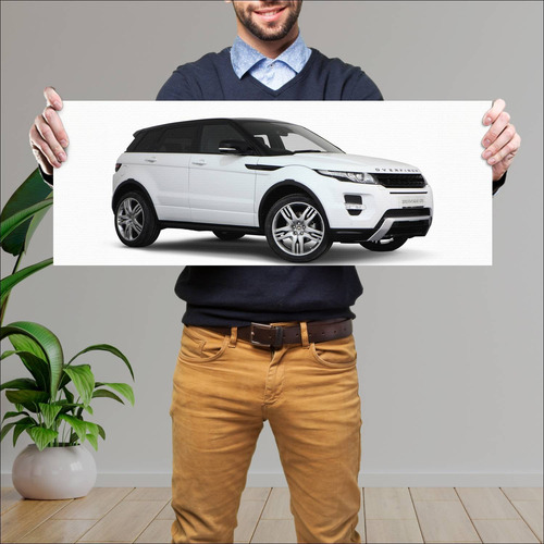 Cuadro 30x80cm Auto 2012 Range Rover Evoque Gts 166