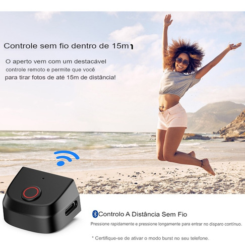 Suporte De Celular Com Grip Bluetooth Magnetico Ulanzi Ma35 Cor Preto