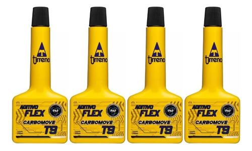 T9 Tirreno Aditivo Flex Gasolina Álcool 250ml Kit C/4 Und
