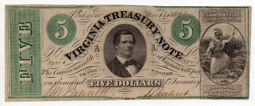 Estados Unidos 5 Dollares 1862