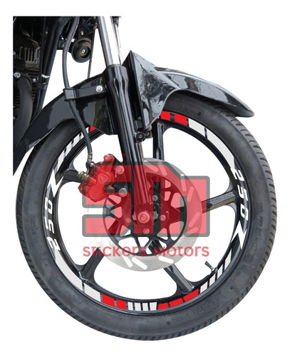 Stickers Reflejantes Rin De Moto 250z 250sz 200z 125z 150z