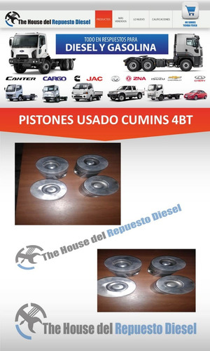 Pistones Cumins 4bt Cargo Jac Duolika Nuevos Y Usados