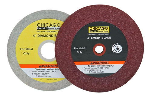 Discos  Amolador Chicago Electric