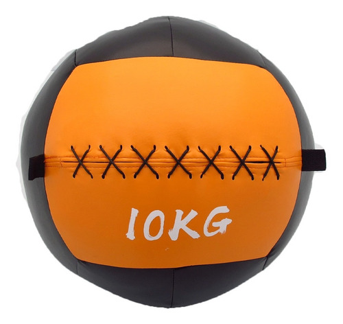 Medicine Ball 10kg Pelota Sin Pique Funcional Naranja/negro