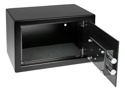 Caja Fuerte De Seguridad Tesoro Para Abulonar Con 2 Llaves Color Nano black