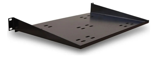 Bandeja Fixa Frontal Padrão 19 1u X 300mm Para Rack Preto