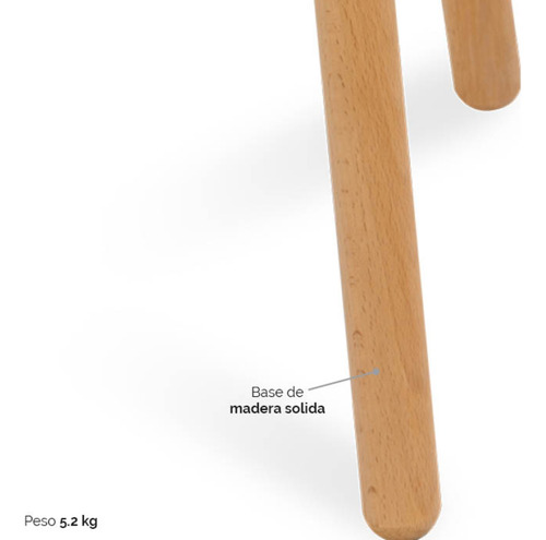 Lampara De Pie / Piso Para Sala Moderna De Madera New Garden