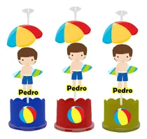 Comprar Centro De Mesa Pool Party Menino 20 Un