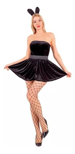 Disfraz Para Mujer Conejita Playboy Coneja Sexy Halloween Fiestas
