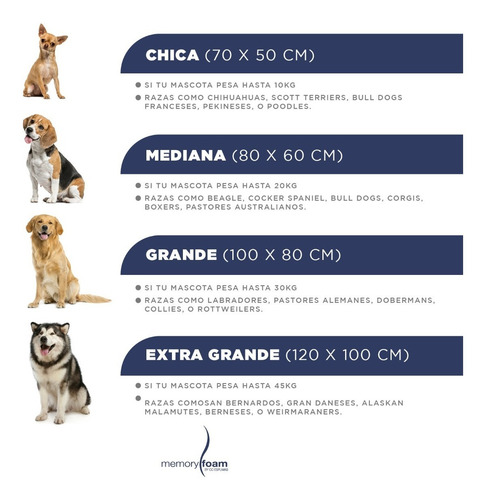 Imagen 3 de 10 de Colchon Mascotas Ortopedico Mediano 80x60 Cm