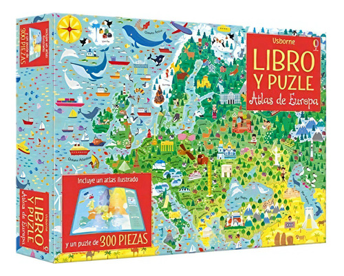 Atlas De Europa Libro Y Puzle, De Varios Autores. Editorial Usborne, Tapa Blanda, Edición 1 En Español