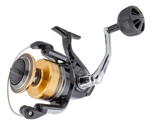 Carrete Shimano Socorro Sw 6000 Spinning Color Negro Lado De La Manija Derecho/izquierdo
