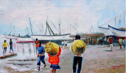 Pesca - Pintura Al Óleo (sedamanos Art)
