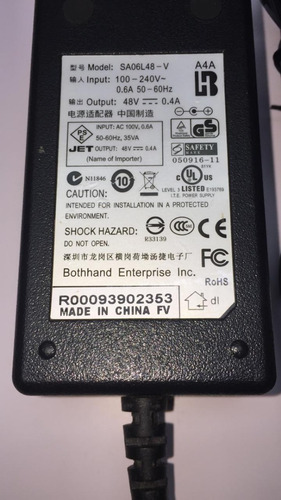 Adaptador De Corriente Alterna 48v 0.4a Fuente De Alimentaci (Usado)
