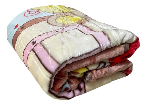 Cobertor Cunero Para Bebe 100x120cm Extra Suave Calientito Chocolate/vainilla Lisa