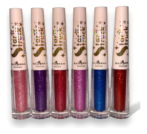 Set 6 Delineadores Glitter Ojos Star Struck Italia Deluxe Color Gama Colors