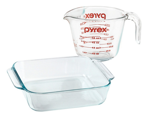 Pyrex - Set X2 Pzas Pyrex/ Tza Med 250ml